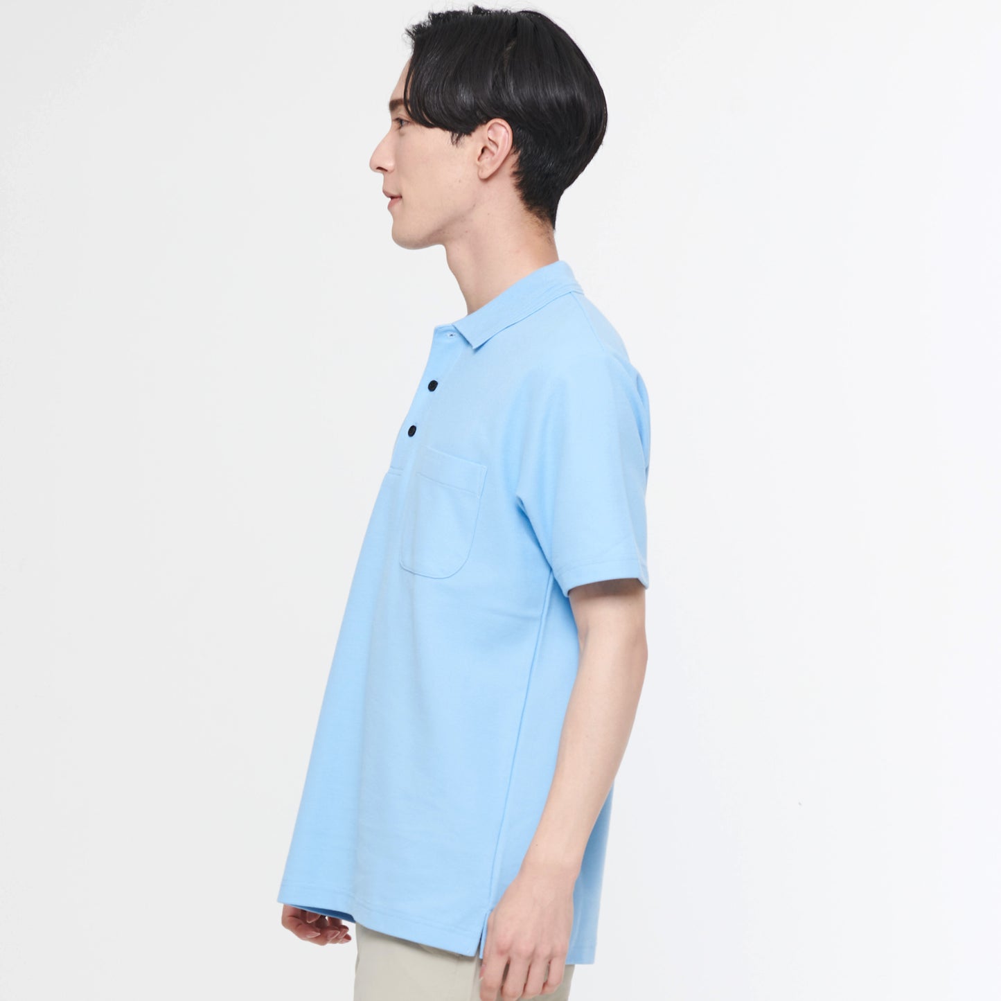 【半袖ポロシャツ】 サービス向けユニフォーム 綿混生地で肌触り抜群 ベーシックデザイン 【SA10070】