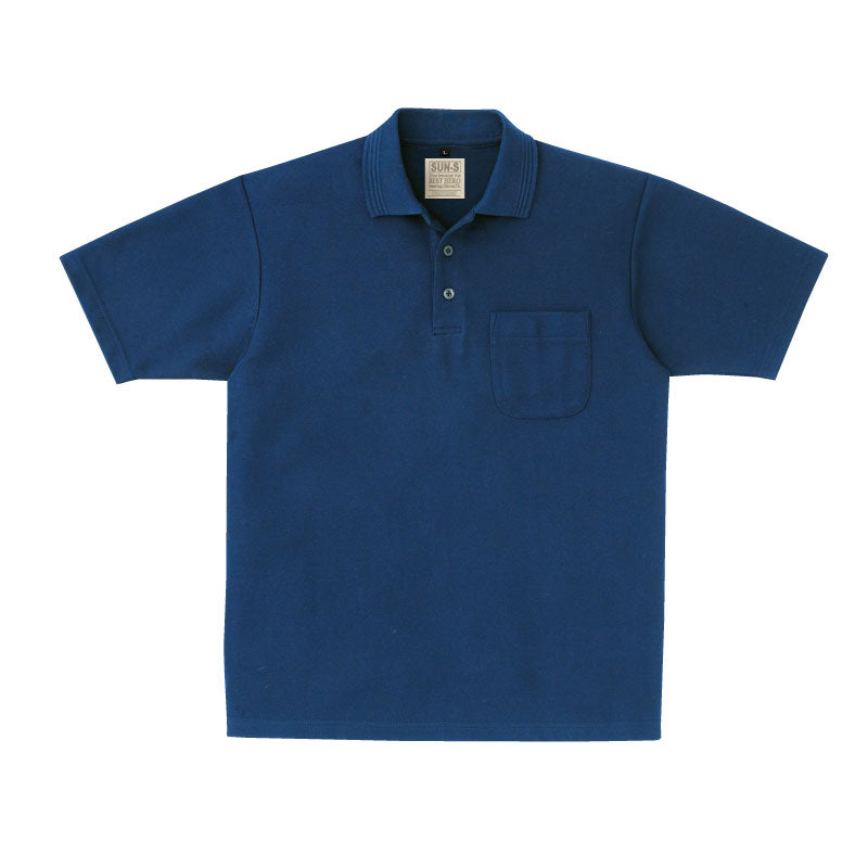 【半袖ポロシャツ】 サービス向けユニフォーム 綿混生地で肌触り抜群 ベーシックデザイン 【SA10070】