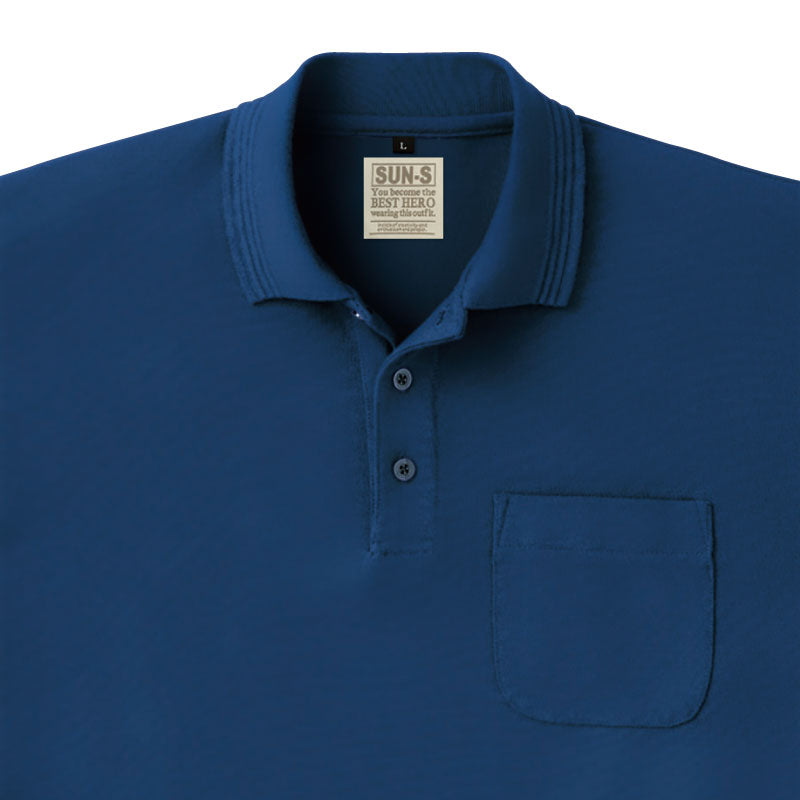 【半袖ポロシャツ】 サービス向けユニフォーム 綿混生地で肌触り抜群 ベーシックデザイン 【SA10070】