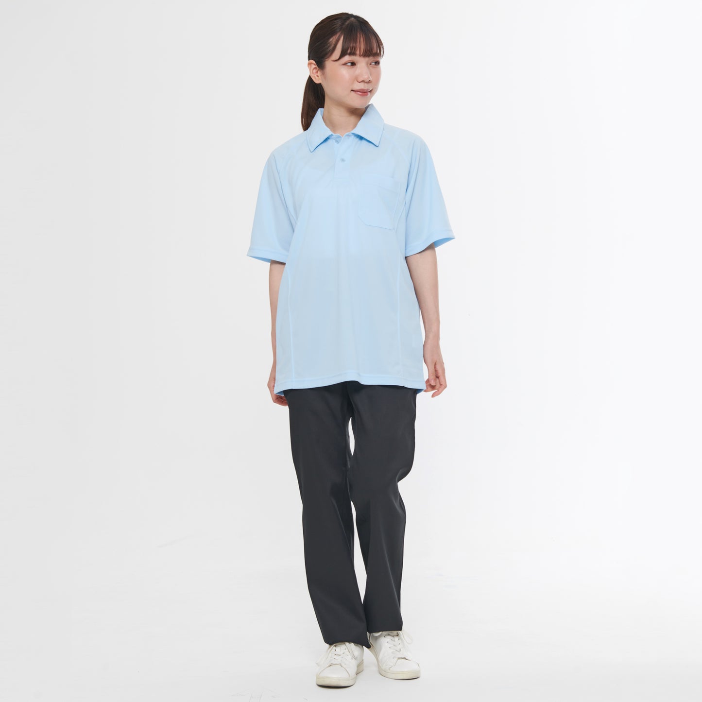 【半袖ポロシャツ】 サービス向けユニフォーム 動きやすいラグラン仕様 高ストレッチでワーカーに最適 【SA10100】