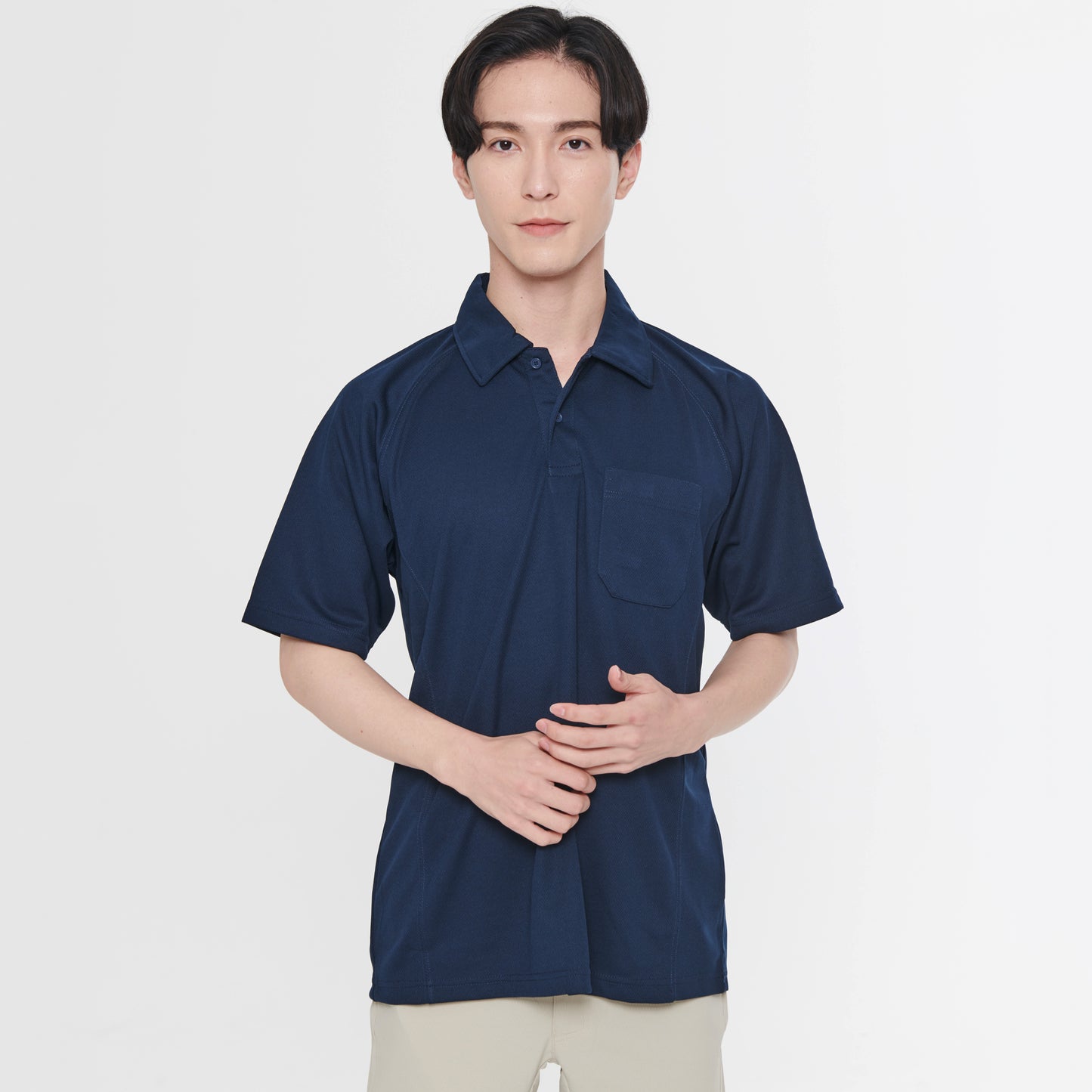 【半袖ポロシャツ】 サービス向けユニフォーム 動きやすいラグラン仕様 高ストレッチでワーカーに最適 【SA10100】