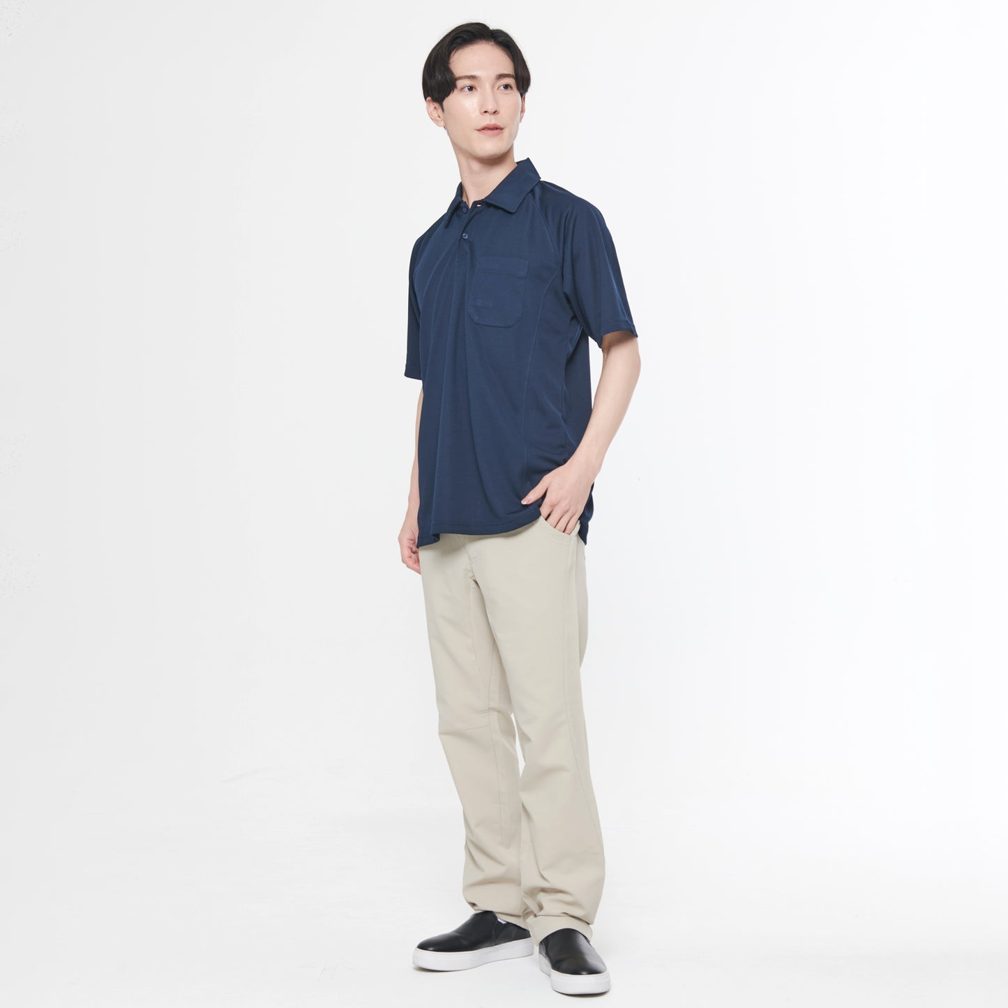 【半袖ポロシャツ】 サービス向けユニフォーム 動きやすいラグラン仕様 高ストレッチでワーカーに最適 【SA10100】