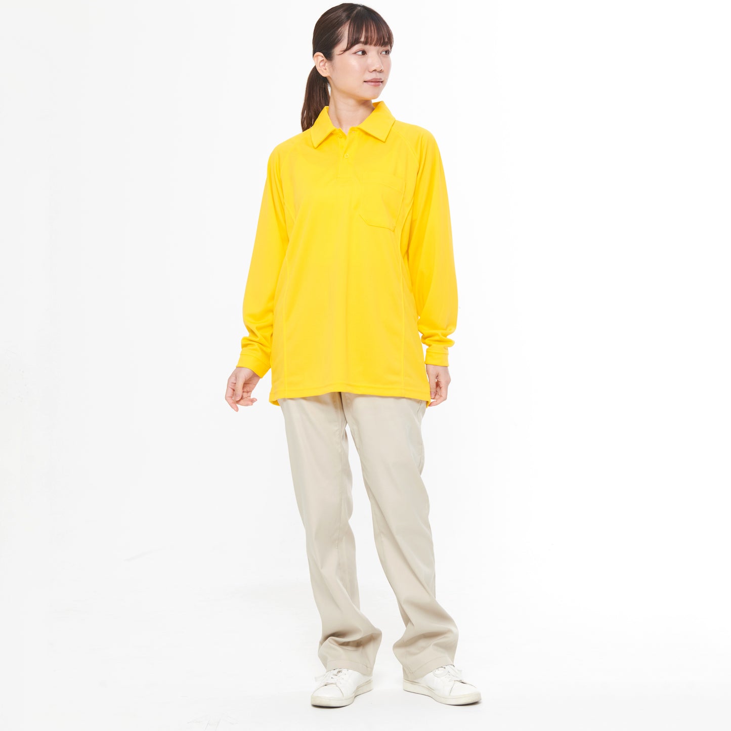 【長袖ポロシャツ】 サービス向けユニフォーム 柔らかい素材で人気のあるサービスウェア【SA10101】