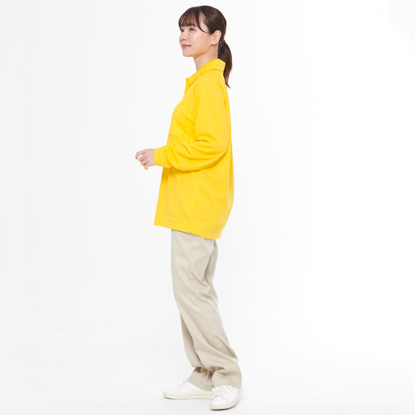 【長袖ポロシャツ】 サービス向けユニフォーム 柔らかい素材で人気のあるサービスウェア【SA10101】