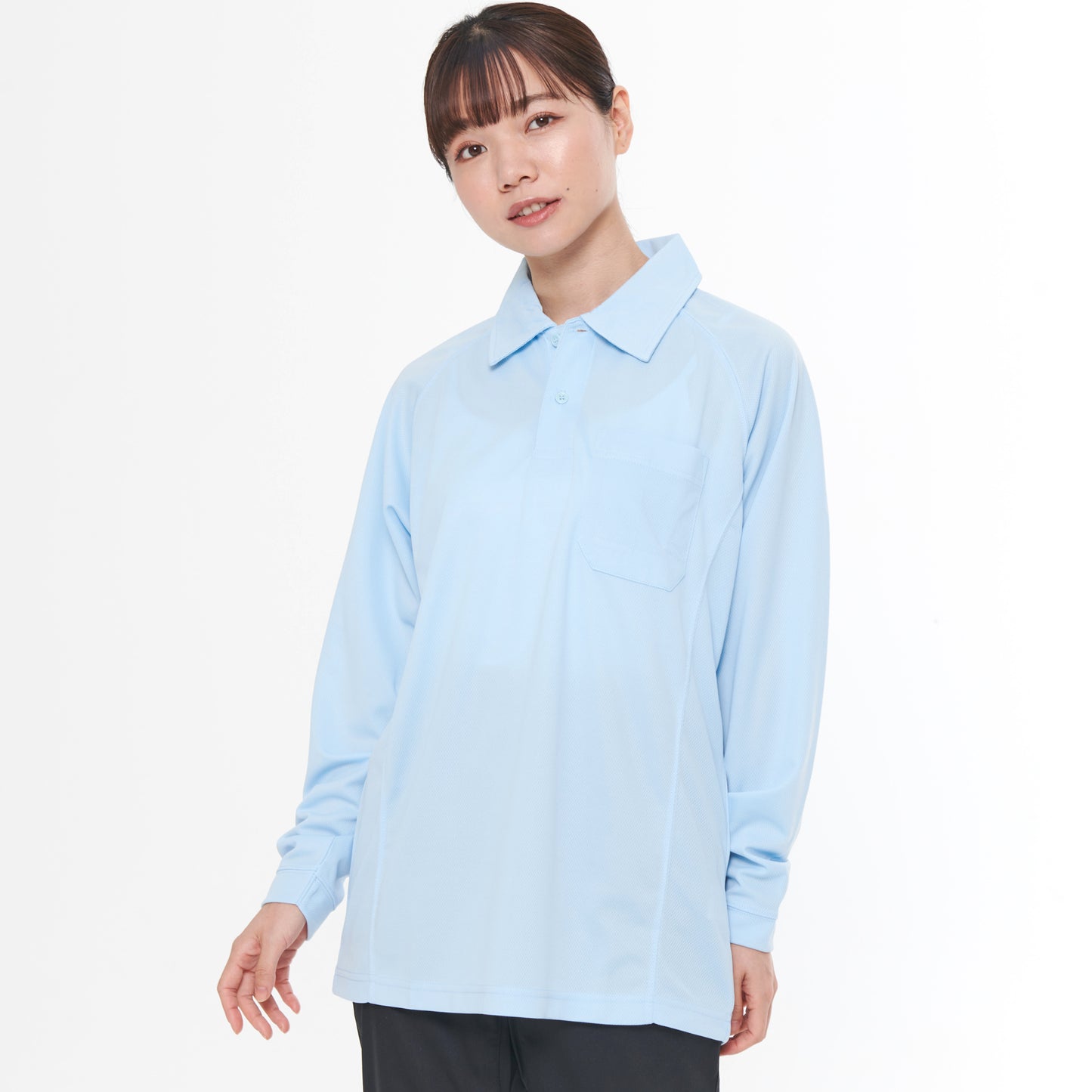 【長袖ポロシャツ】 サービス向けユニフォーム 柔らかい素材で人気のあるサービスウェア【SA10101】