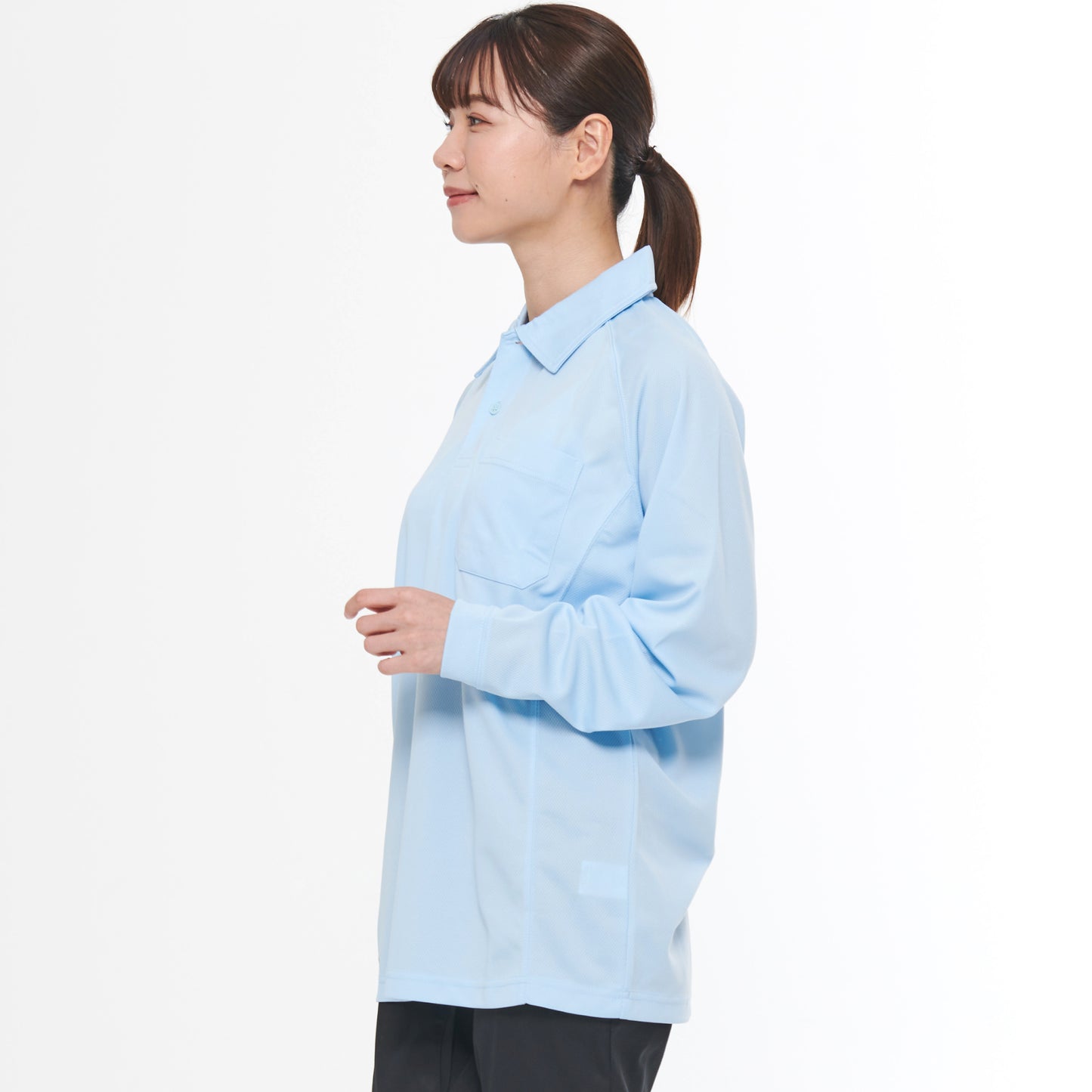 【長袖ポロシャツ】 サービス向けユニフォーム 柔らかい素材で人気のあるサービスウェア【SA10101】