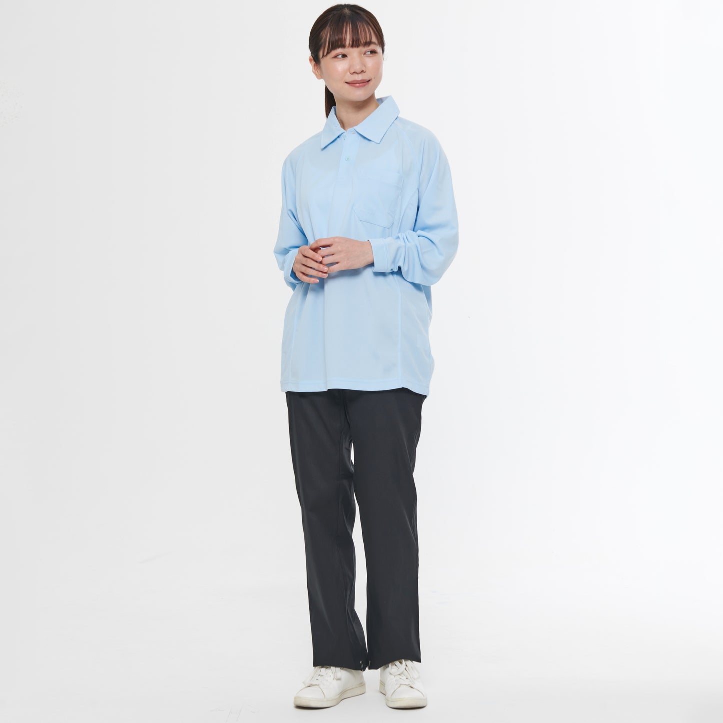【長袖ポロシャツ】 サービス向けユニフォーム 柔らかい素材で人気のあるサービスウェア【SA10101】