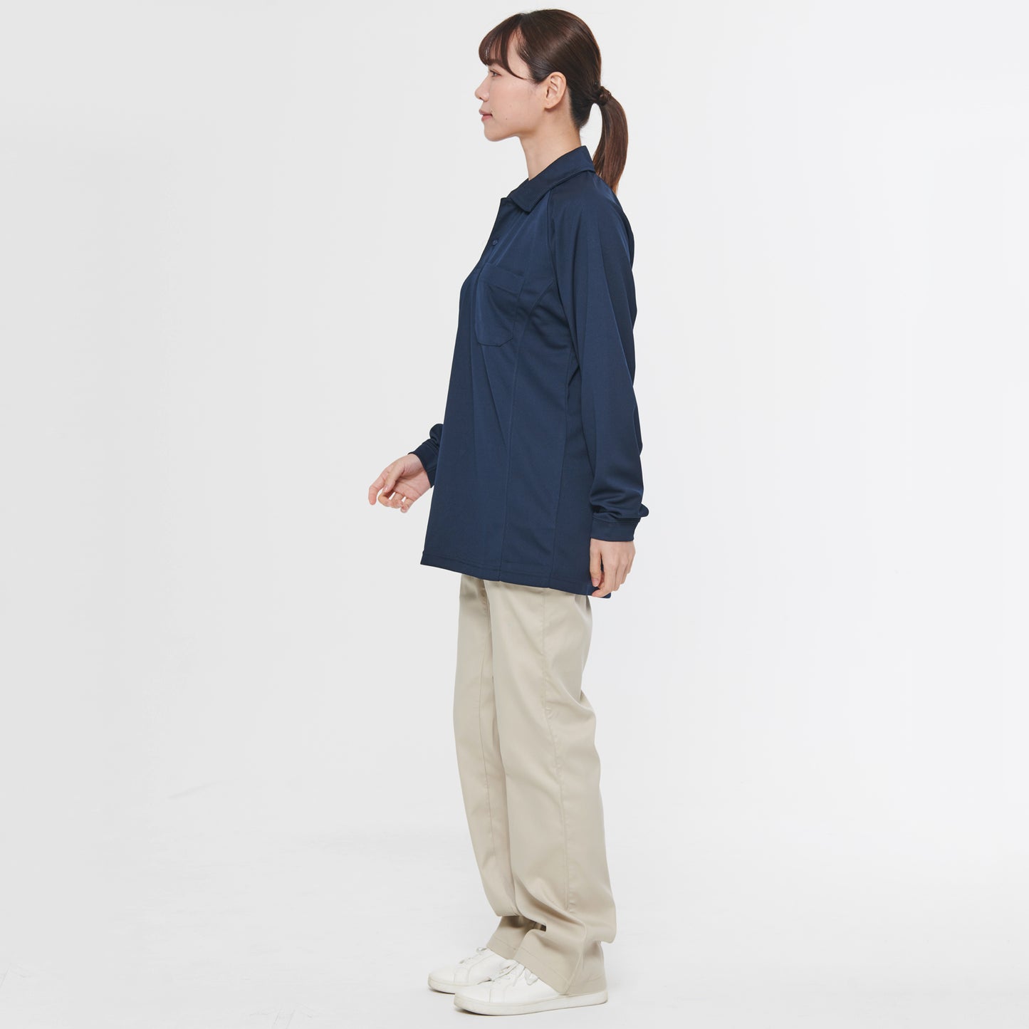 【長袖ポロシャツ】 サービス向けユニフォーム 柔らかい素材で人気のあるサービスウェア【SA10101】