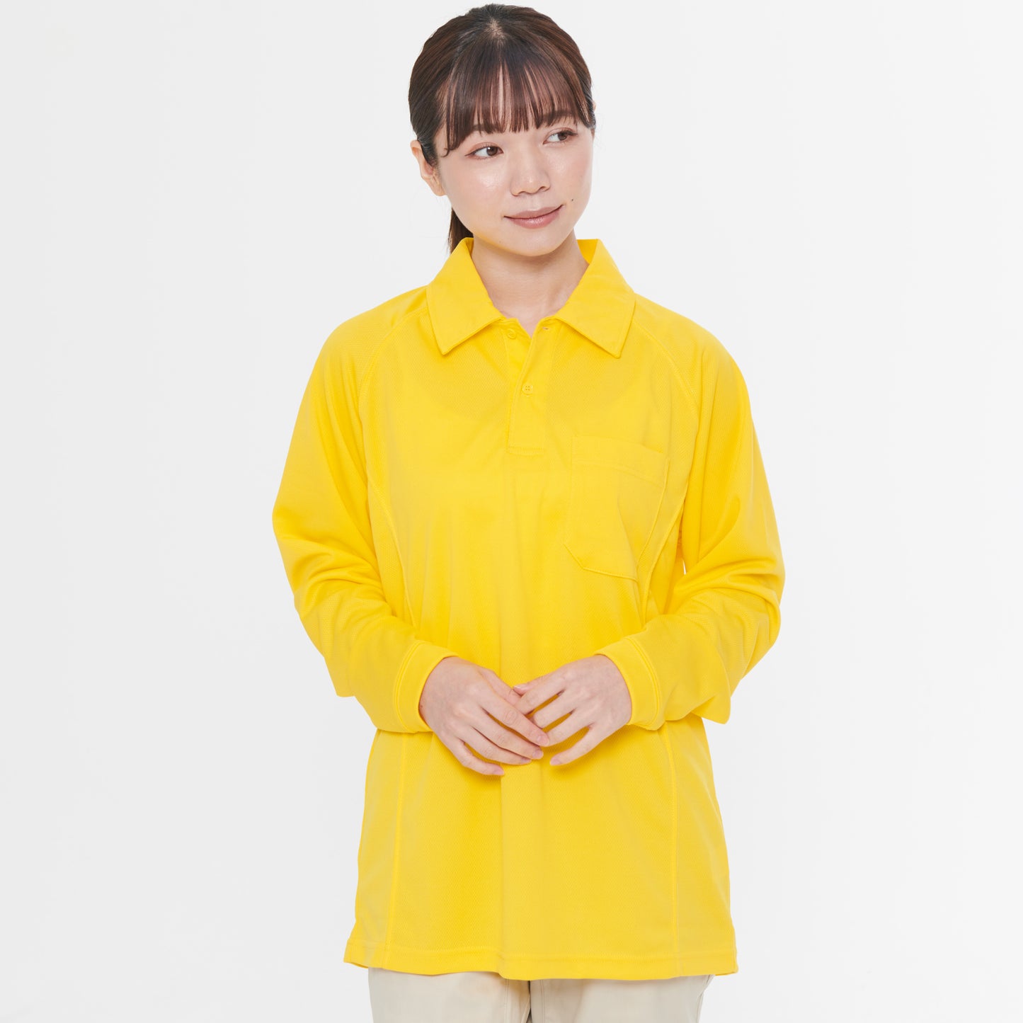 【長袖ポロシャツ】 サービス向けユニフォーム 柔らかい素材で人気のあるサービスウェア【SA10101】