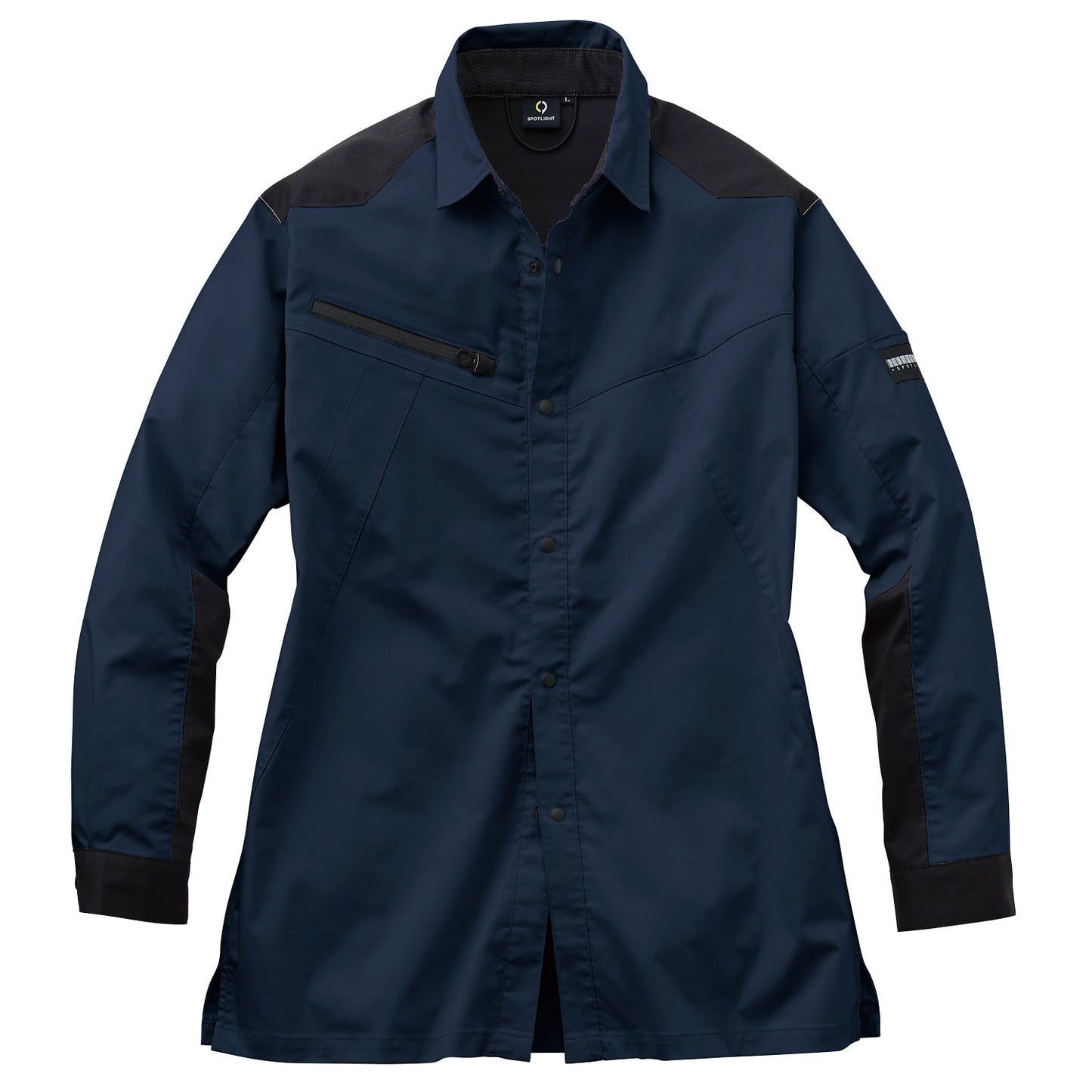 サンエス 作業服 SPOTLIGHT ワーク×アウトドアのハイブリッドアイテム 劣化しにくいハイストレッチ素材 【長袖シャツ】 SPT12109