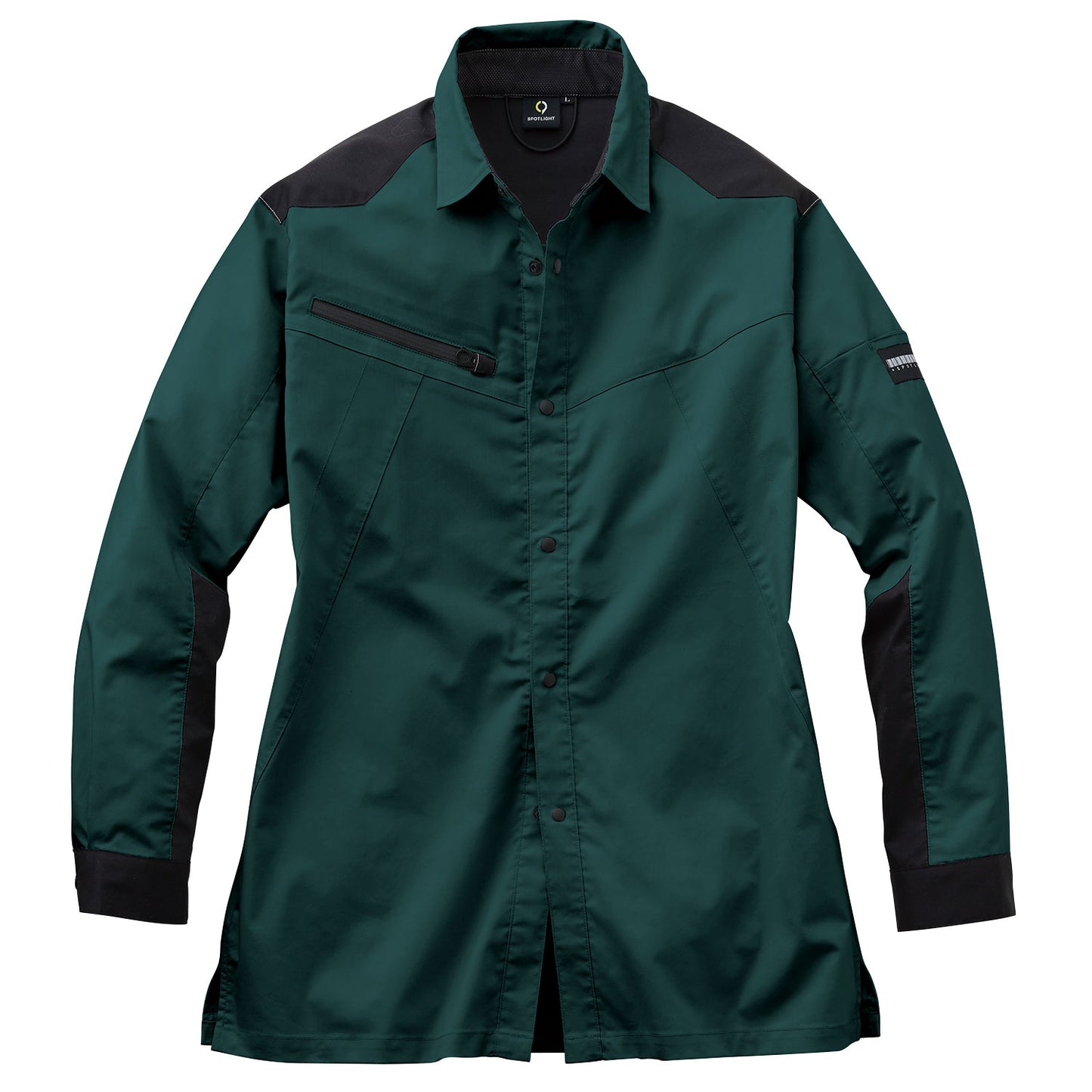 サンエス 作業服 SPOTLIGHT ワーク×アウトドアのハイブリッドアイテム 劣化しにくいハイストレッチ素材 【長袖シャツ】 SPT12109