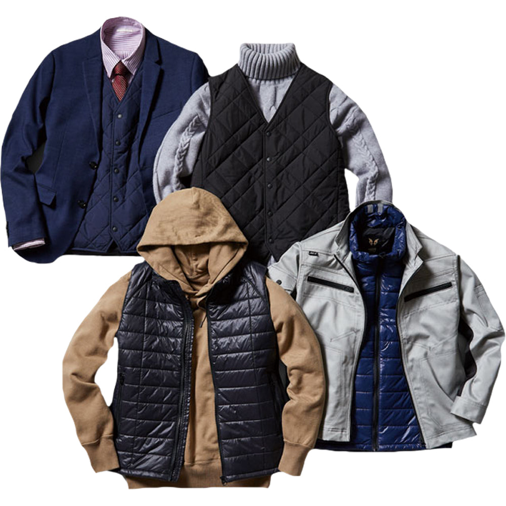 【10月中旬入荷予定】 雷神服® すぐ着られるセット BO31950 RD9570 バッテリー別売り 雷神ウォームベスト 【発熱ユニットセット】