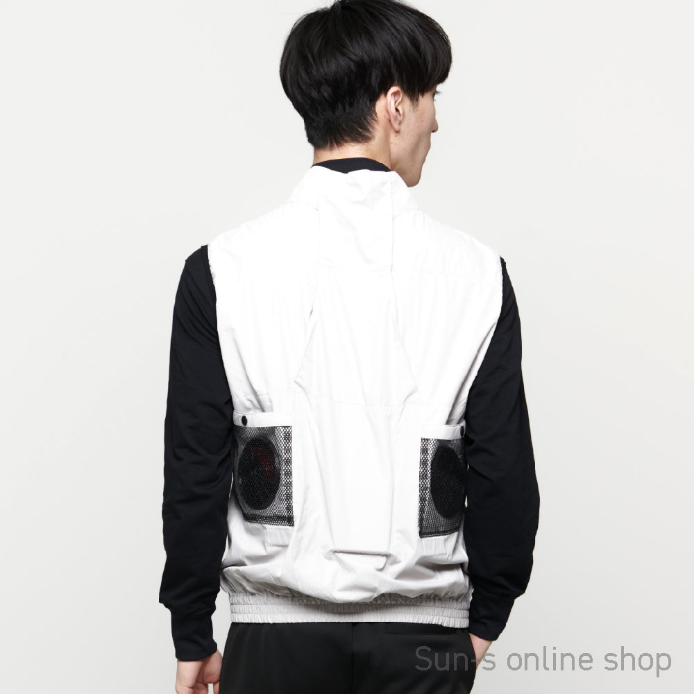 【チタン加工ベスト】 空調風神服 裏チタン加工で赤外線・UVカット KF102