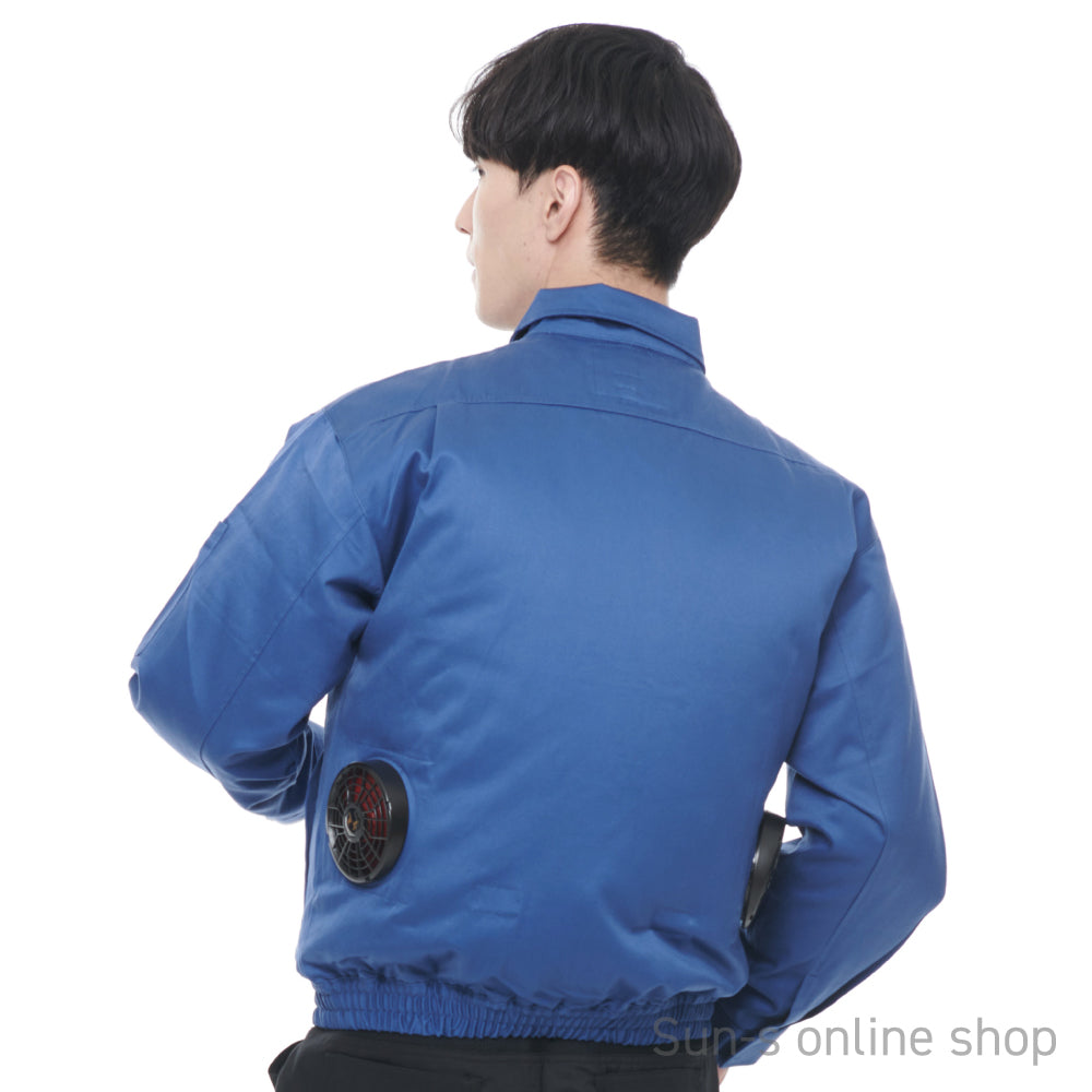 【長袖ワークブルゾン】 空調風神服 丈夫な厚地生地ブルゾン KF90600
