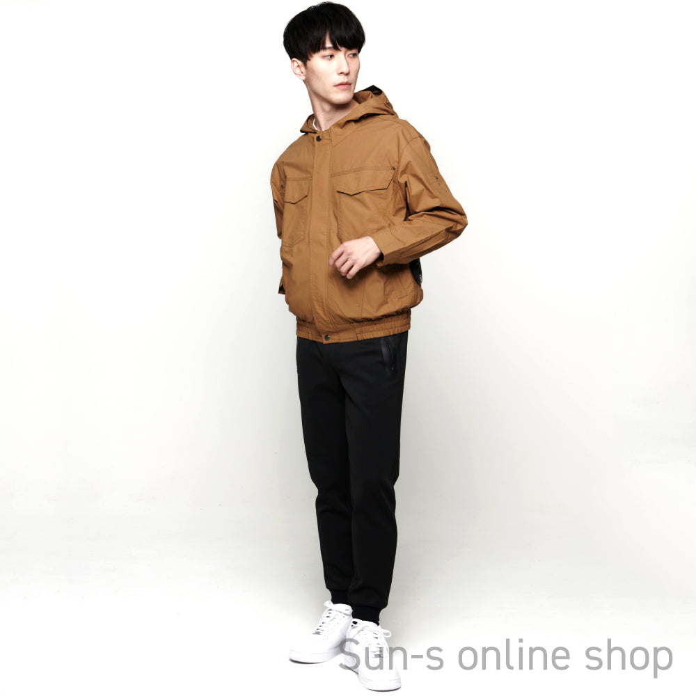 【在庫限り】 サンエス 空調風神服 ロープライス品 スタイリッシュで着心地良い 【フード付長袖ワークブルゾン】 KF91410