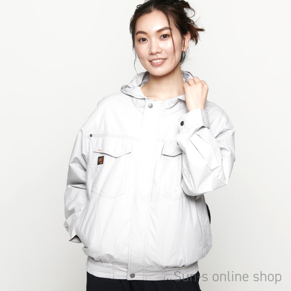 【在庫限り】 サンエス 空調風神服 ロープライス品 スタイリッシュで着心地良い 【フード付長袖ワークブルゾン】 KF91410
