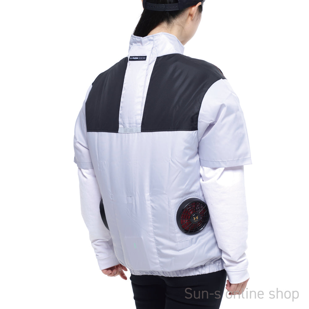 【在庫限り】 サンエス 空調風神服 ロープライス品 スポーティー＆アウトドアデザイン 【半袖ブルゾン】 KF92160