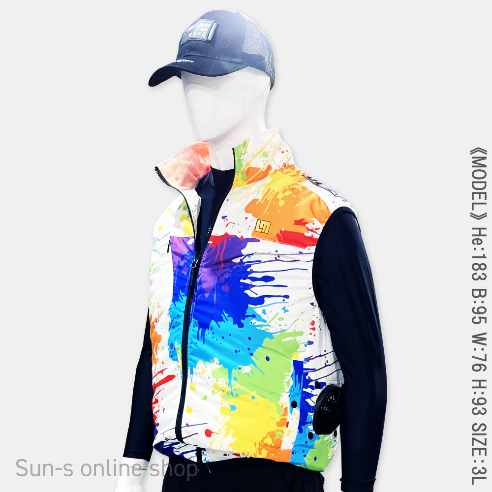 サンエス LOUDMOUTH×空調風神服® コラボウェア ベスト KF92582