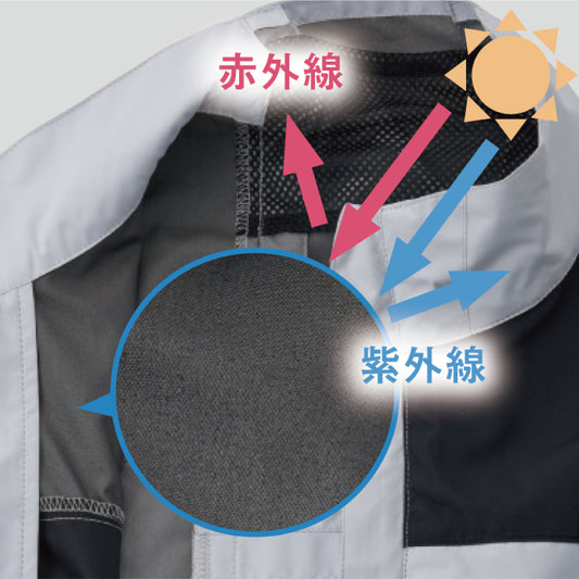 FZN 空調風神服🄬 水と風で冷却効果アップ クールフィルターベスト KF92642S