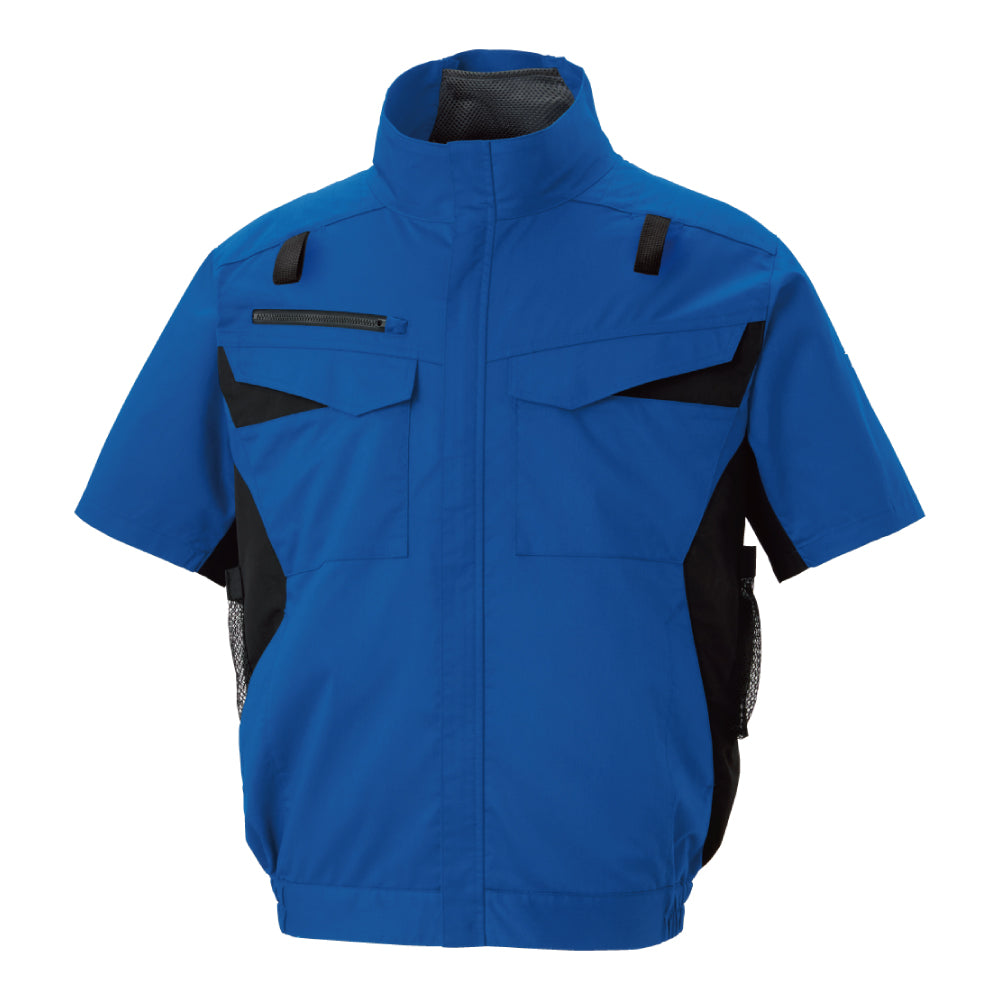 空調風神服🄬 JIS T8118適合 ストレッチ フルハーネス用エコ半袖ブルゾン KF92650G