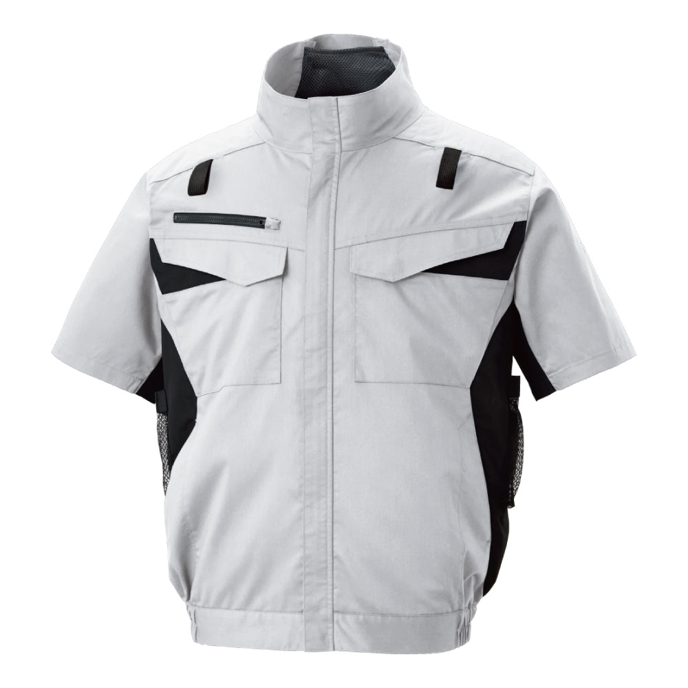 空調風神服🄬 JIS T8118適合 ストレッチ フルハーネス用エコ半袖ブルゾン KF92650G