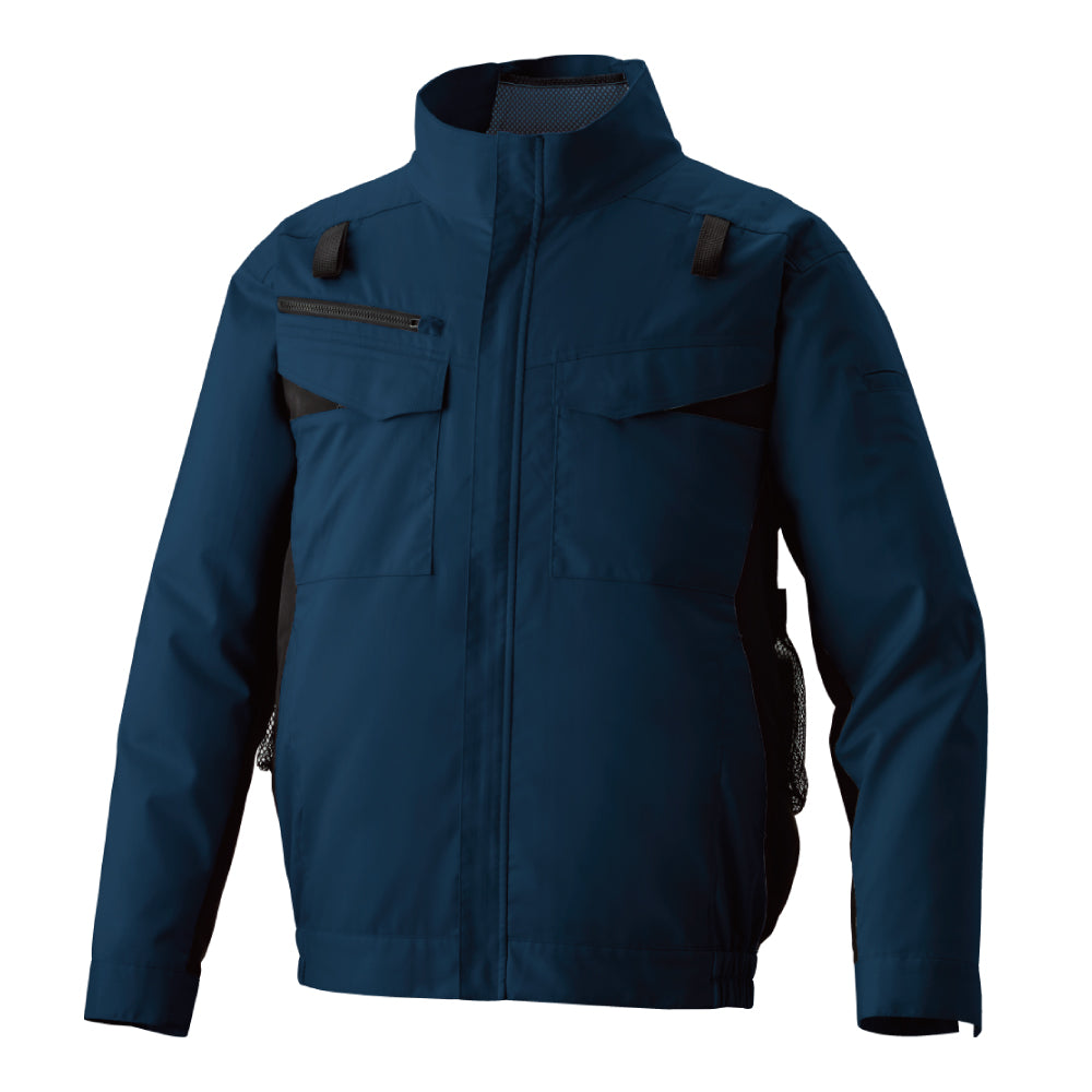 空調風神服🄬 JIS T8118適合 ストレッチ フルハーネス用エコ長袖ブルゾン KF92651G