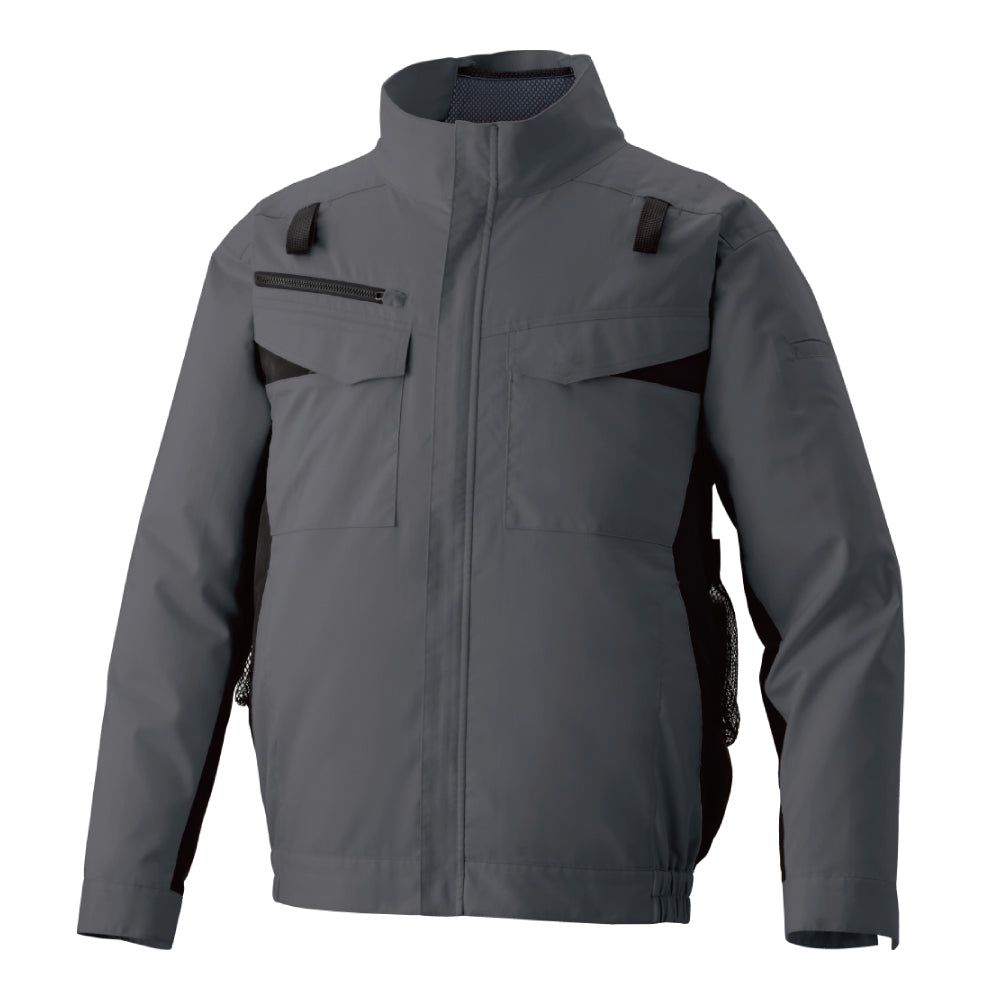 空調風神服🄬 JIS T8118適合 ストレッチ フルハーネス用エコ長袖ブルゾン KF92651G