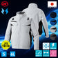 空調風神服🄬 JIS T8118適合 ストレッチ フルハーネス用エコ長袖ブルゾン KF92651G