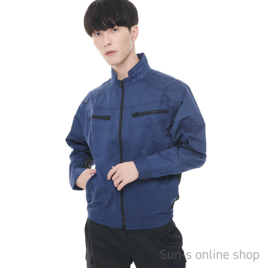 【長袖ブルゾン】 空調風神服 杢調ストレッチジャケット KF93900