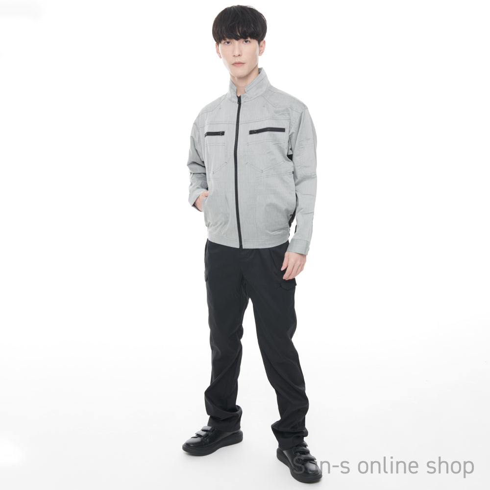 【長袖ブルゾン】 空調風神服 杢調ストレッチジャケット KF93900