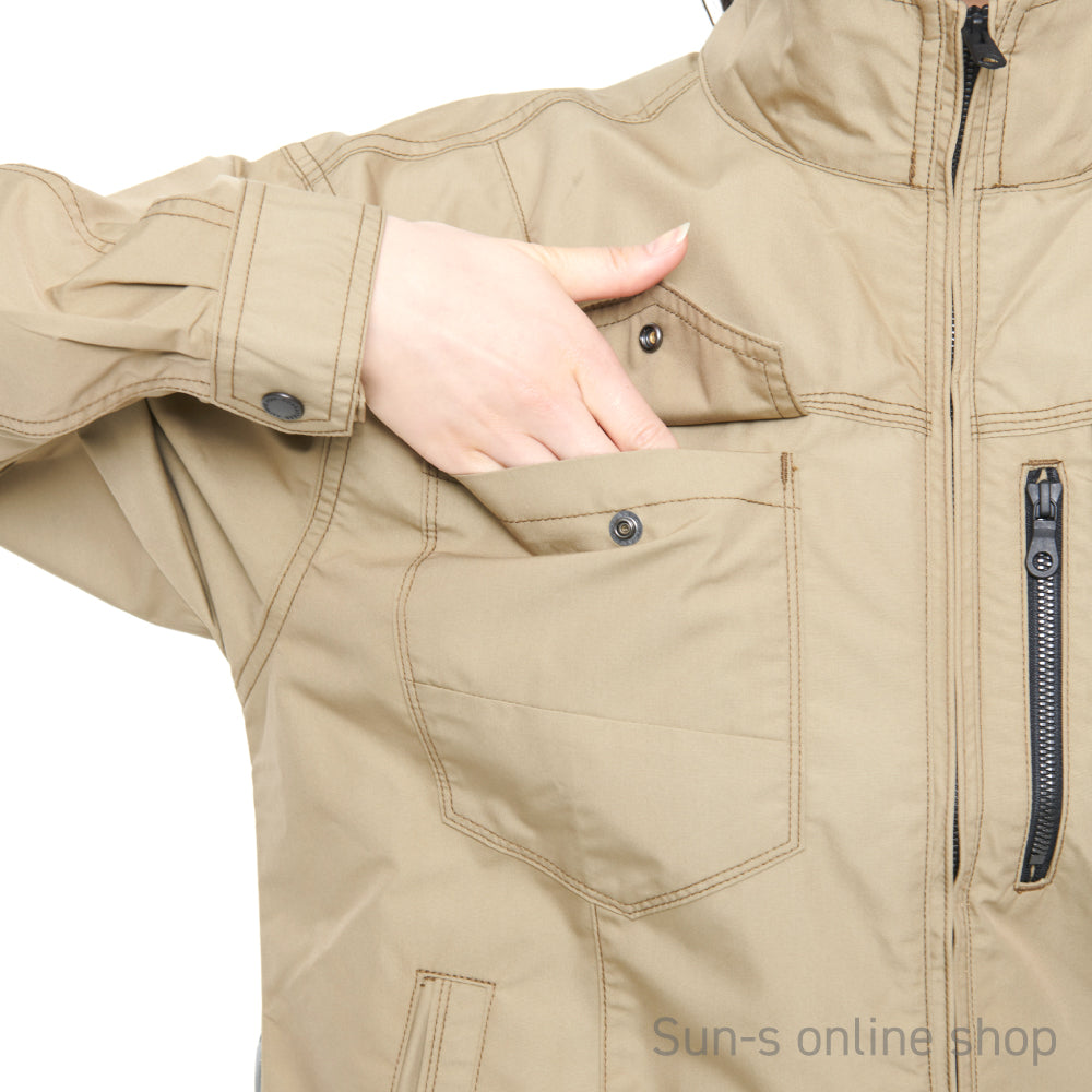 【長袖ブルゾン】 空調風神服 使いやすい色合いの高機能シリーズ KF95100