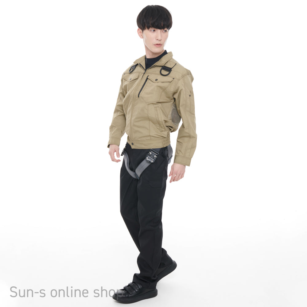 サンエス 空調風神服 高所作業向けブルゾン 【フルハーネス用長袖ブルゾン】 KF95100G