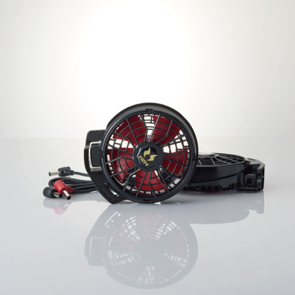 空調風神服🄬 JapanLabel 12V仕様 ファン・ケーブルセット メーカー保証付き RD9211H RD9221H 【ななめタイプ/フラットタイプ ファンセット】