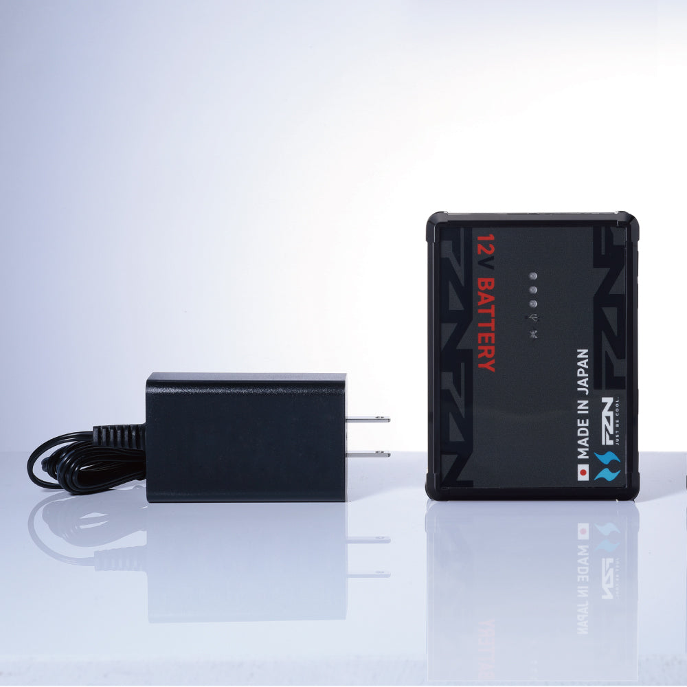 空調風神服🄬 JapanLabel 12V仕様 日本製 リチウムイオンバッテリー 充電器セット メーカー保証付 RD9292J 【リチウムイオンバッテリーセット】