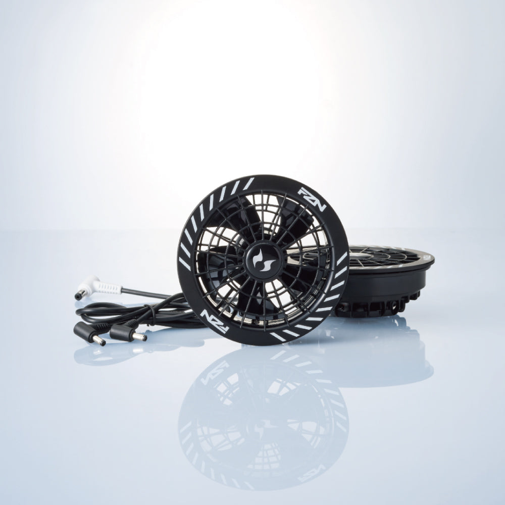 空調風神服🄬 GlobalLabel 30V対応 ファン・ケーブルセット メーカー保証付き RD9630H 【フラットタイプ スピンロック ファンセット】