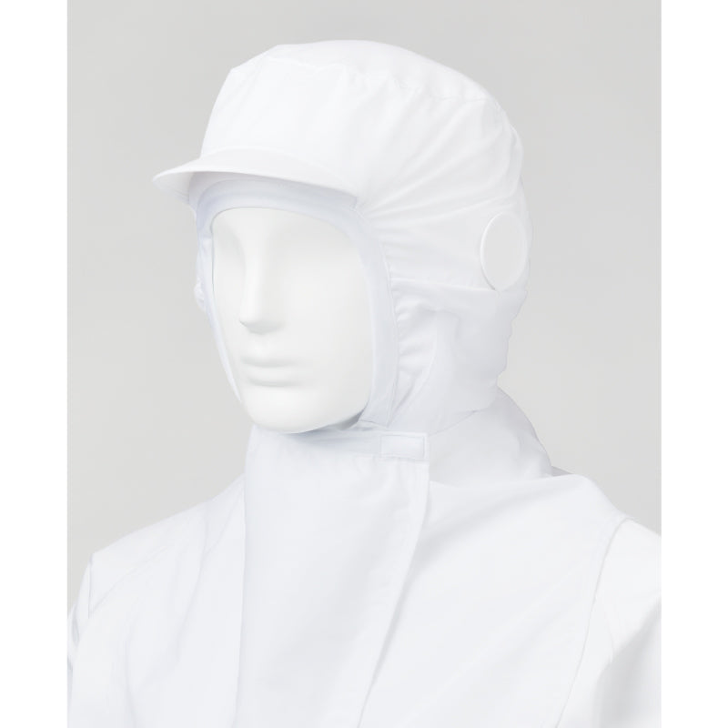 サンエス 食品工場用白衣 フードマイスター 丸マスク留め付き 【男女